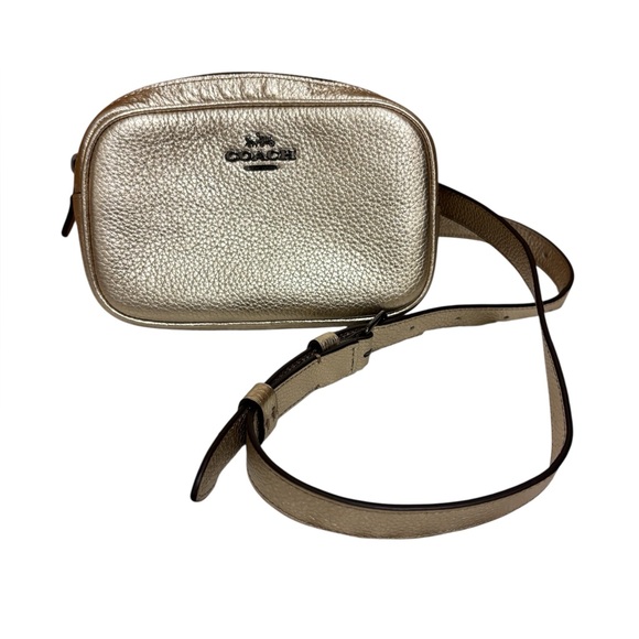 Coach Metallic Gold Belt Bag - Picture 1 of 6